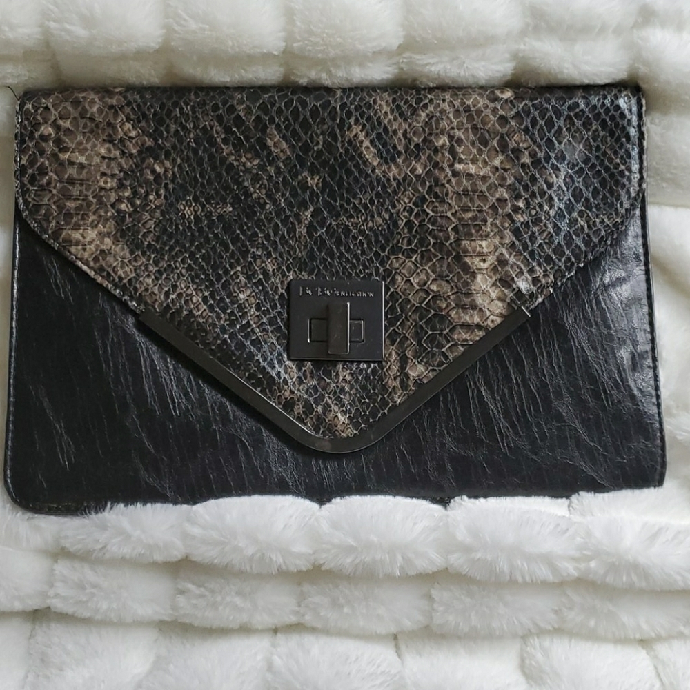 BCBGeneration animal print envelope clutch